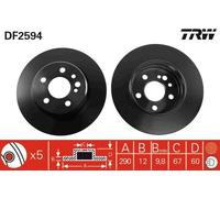 Brake Disc TRW DF2594