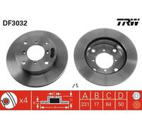 Brake Disc TRW DF3032