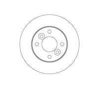 Brake Disc TRW DF3989 for DACIA