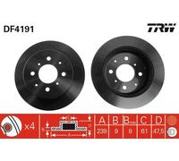Brake Disc TRW DF4191