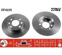Brake Disc TRW DF4225
