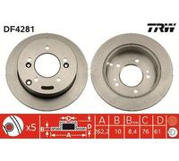 Brake Disc TRW DF4281 for HYUNDAI KIA