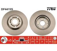 TRW DF4415S Brake Disc for TOYOTA