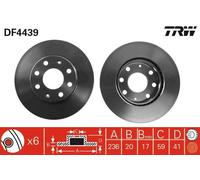 Brake Disc TRW DF4439