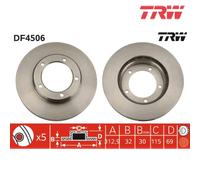 Brake Disc TRW DF4506 For TOYOTA, LEXUS (1 pcs)