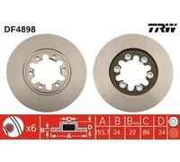Brake Disc TRW DF4898 for FORD MAZDA