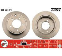 TRW Brake Disc DF4931 – Fits Dodge Avenger 2 (2007-2011) – 1 pc
