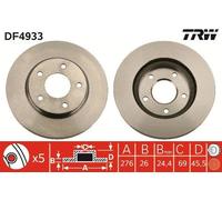 Brake Disc TRW DF4933