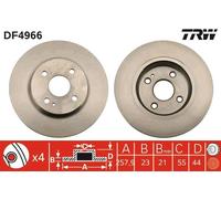 Brake Disc TRW DF4966 for MAZDA