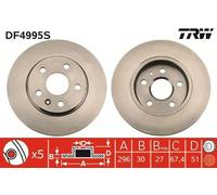 Brake Disc TRW DF4995S