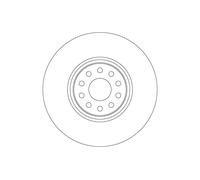 2x Brake disc Vented DF6733S TRW for VW ATLAS