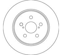 Brake Disc TRW DF6828 for TOYOTA
