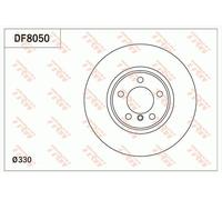 Brake Disc TRW DF8050