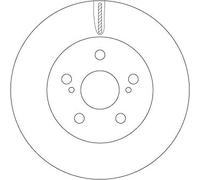 TRW DF6734 Brake disc