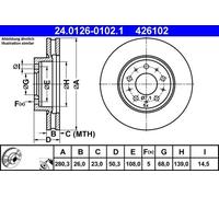 Front Brake Disc Volvo:850,S70,V70 I 1,C70 I 1,S90,V90,960 II 2 272312 271788
