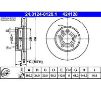 Front Brake Disc VW:TRANSPORTER IV T4 7D0615301C 7D0615301A 701615301F