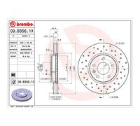 BREMBO 09.B356.1X Brake disc