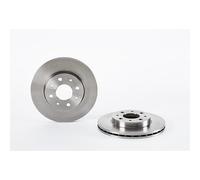 Brake Disc x2 Front Fits Fiat 500 C Panda Hatchback Van Ford - Brembo 09.8616.10