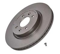 BREMBO 2x Brake Discs Vented Front Axle Fits Hyundai i20 i20 Active Kia Rio