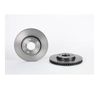 Brake Disc x2 Front Internally Vented Fits Kia Carens 1 MPV 3 Brembo 09.A706.11