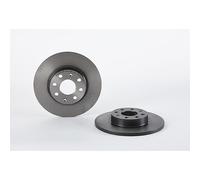 Brake Disc x2 Front Solid Fits Fiat Punto EVO Hatchback Van - Brembo 08.5086.21