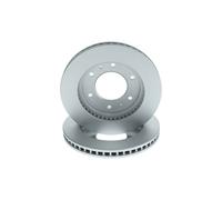 Bosch 2x Brake Discs Pair Vented fits MITSUBISHI L200 KJ0T 2.4D Front 2014 on 4N