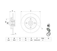 BOSCH 0 986 479 279 Brake disc