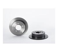 08.A114.21 Rear Brake Discs 2 Pieces Pair 262mm Diameter Solid Braking By Brembo