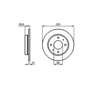 BOSCH 0 986 479 236 Brake disc