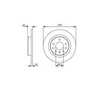 Bosch 0986479515 Brake Disc (BD1369)
