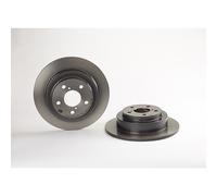 Pair of Brembo 08.6897.11 Brake Disc Rear Solid (x2)