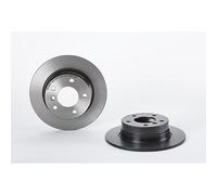 2x Brake disc solid 08.9787.11 BREMBO for BMW 1