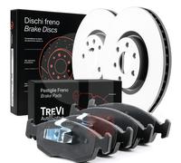 Brake Disc x2 Front Fits Fiat 500 C Panda Hatchback Van Ford - Brembo 09.8616.10