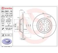 Brake discs AUDI A3 Sportback 1.8 TFSI 08.C501.11