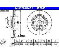 Rear Brake Disc Audi:A6 4F0615601B
