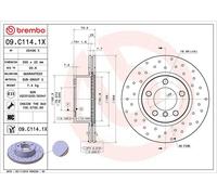 BREMBO 09.C114.1X Brake disc
