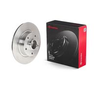 2x Brake Discs Rear Solid Braking System Fits Renault Megane BREMBO 08.B391.37