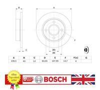 Brake Discs For Ford FIESTA 89-95 KA 96-08 Mazda 121 96-03 1013581 , 0986478856