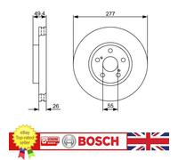 BOSCH Brake disc Vented 0 986 479 340 Brake rotor,Brake discs TOYOTA,AVENSIS Kombi (T25),AVENSIS (T25_),AVENSIS Stufenheck (T25)