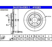 ATE 24.0110-0383.1 Brake disc