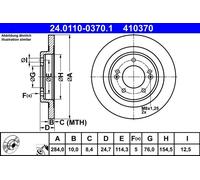 Rear Brake Disc for Hyundai:i40 58411-3Z100