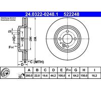Front Brake Disc Mini:MINI CLUBMAN,Cooper 34116774985 34116858651