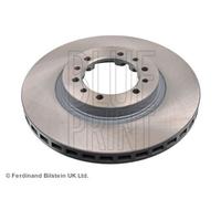 Blue Print Pair of Internally Vented Painted Brake Disc Rotor ADC44348 FRONT