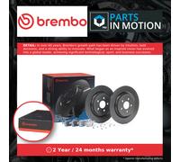 Brake Discs Pair + Pads Kit fits FORD MUSTANG MACH-E Rear 2020 on Set Brembo New