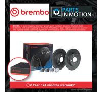 Brake Discs Pair + Pads Kit fits NISSAN LEAF ZE1 Rear 2017 on Set Brembo Quality