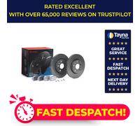Brake Discs Pair + Pads Kit fits RENAULT KANGOO FW Front 2011 on Set Brembo New