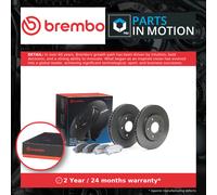 Brake Discs Pair + Pads Kit Front KT08017 Brembo Set 402063NA0A 402063NL0A New