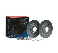 Brake Discs Pair + Pads Kit Rear KT08015 Brembo Set 58302K4A10 58411D4650 New