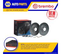 Brake Discs Pair + Pads Kit Rear KT08015 Brembo Set 58302K4A10 58411D4650 New
