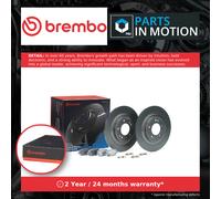 Brake Discs Pair + Pads Kit Rear KT08015 Brembo Set 58302K4A10 58411D4650 New